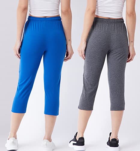 Image of Modeve Women Solid Cotton Blend Capri for summer|| Summer Wear
