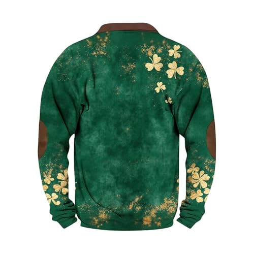 Sweat-shirt demi-zip homme en coton premium doux à col rond et finitions graphiques