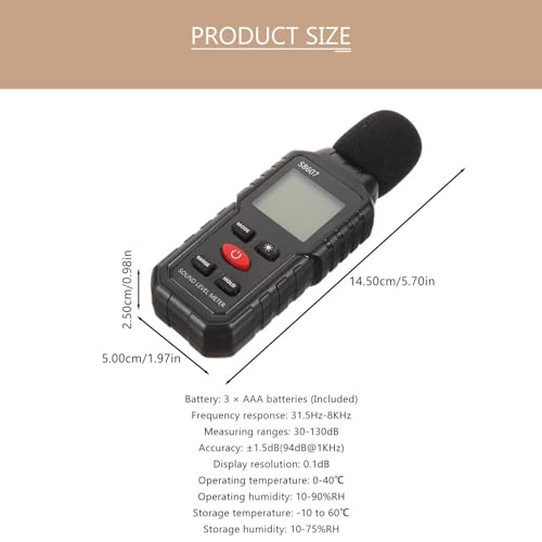 Sonomètre numérique de précision iplusmile décibelmètre portable écran rétroéclairé