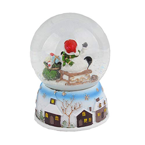Lightahead 100 mm Musical Christmas Snow Globe with Falling Snowflakes & Music Playing (Snowman) - Thumbnail 7