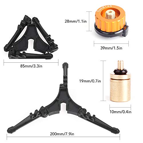 Fogão Externo, Romacci Adaptador de garrafa de gás ao ar livre Suporte de garrafa de gás Válvula de