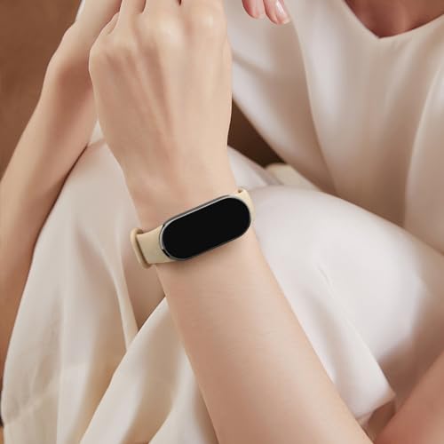 Image of Vanjua Watch Strap for Xiaomi Smart Band 10 /9 /8, Soft Silicone Adjustable Sport Wrist Band for Xiaomi Mi Band 8 /9 /10 Smart Watch (No Watch)