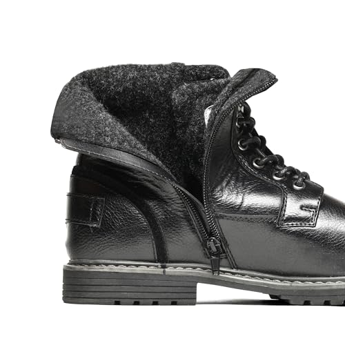 Bruno Marc JJ-2-C5-PHILLY_10-BLACK-SZ-10.5 Men'S Motorcycle Boots Oxford Dress Boot,Black,Size 10.5,Philly_10 thumb #2