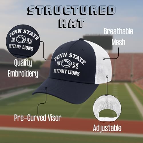 Gorra Trucker Penn State Azul Marino/Blanco Ajustable miniatura 4