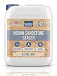 Indian Sandstone Sealer I 5 litres I Patio, Natural Stone Sealer, Driveway & Path Sealant I Waterproof & Weatherproof Protection up to 10 Years I Up to 50m² Coverage