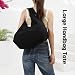 Imagen de Jywmsc Bolsos Hobo de Nailon para Mujer Bolso Tote Grande y Holgado Bolso de Hombro Informal Estilo Hippie con Forma de Media Luna