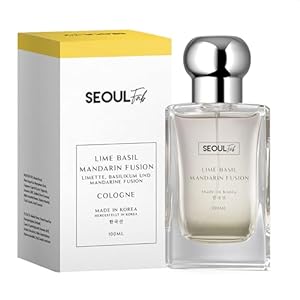 SEOULfab Lime Basil Mandarin Fusion Cologne 100ml – Made in Korea | K-Beauty Inspired Unisex Perfume | Fresh Citrus & Herb Scent | Long-Lasting Eau de Toilette for Men & Women