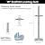 Yeipowr 18" Adjustable Scaffold Leveling Jack Feet - 1.2" OD Solid Screw Jacks Galvanized for Baker Style Scaffolding 4 Pack
