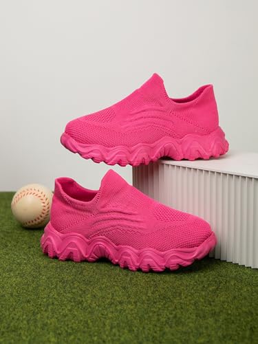 Boys and Girls Sock Shoes Casual Sports Running Walking Knitted Shoes Slip-On High Tops Lightweight Breathable Non Slip2