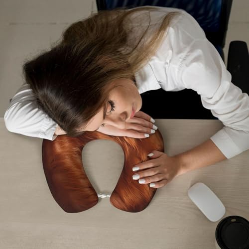 Almohada de viaje con diseño de piel de vaca miniatura 7