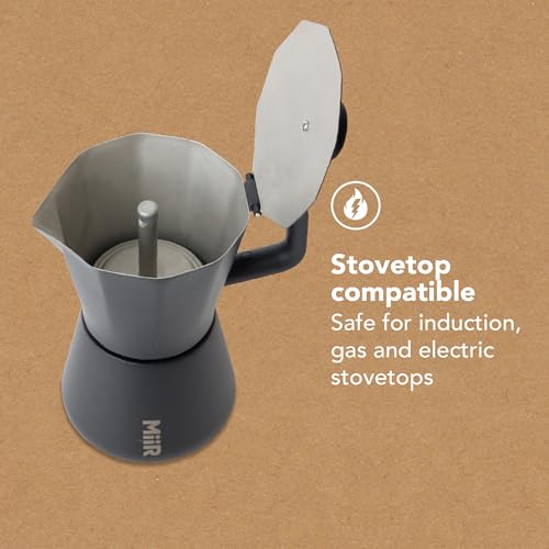 MiiR New Standard Moka Pot, 10oz - Durable Stainless Steel Coffee Maker for Rich Espresso Strength Brew4