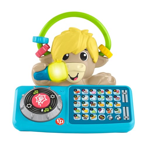 Fisher-Price Banda Animal A to Z Yak, Juguete de Aprendizaje para bebés y niños y niñas pequeños con música y Luces interactivas para niños y niñas a Partir de 9 Meses, Castellano, HYK92