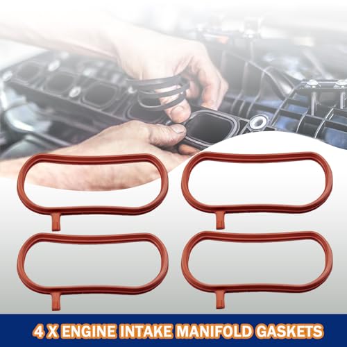 Image of 4PCS Engine Intake Manifold Gasket Fit for Honda CR-V Accord Civic 1.5L 2016 2017 2018 2019 2020 2021 2022 Rubber Material Replace for 17105-5AA-004 171055AA004