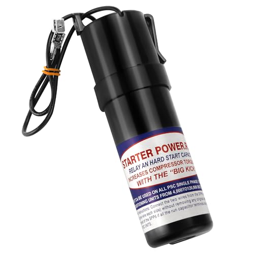 SPP6 Hard Start Capacitor for AC Compressor 120-288V AC?PTC,1/2 Thru 10 H.P.? Compatible with Su-pco Relay Increases Compressor Replaces TJ90HS6 35702 DST-6 ERPP6 HS6 HS650 by TOMOON
