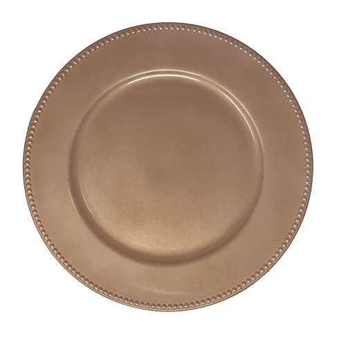 Set de 12 platos cargadores premium, 13 pulg, cobre miniatura 1