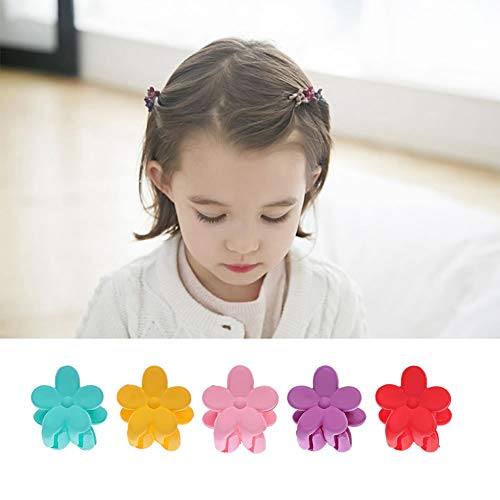 inSowni 120 Pack Plastic Flower Mini Hair Claw Clips Small Bang Barrettes Pins for Baby Girls Toddlers Kids Teens - Image 2