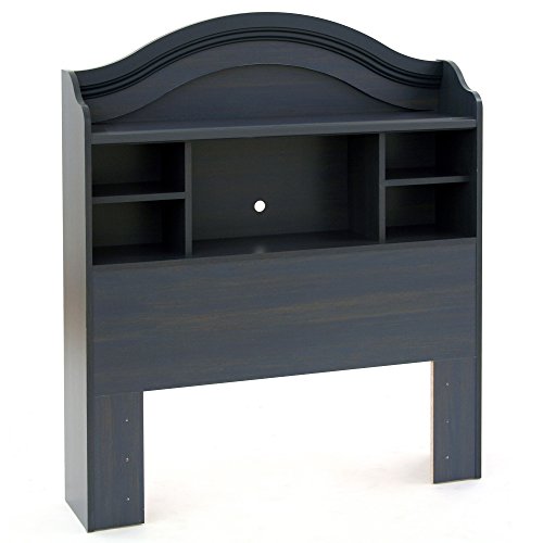 South Shore Summer Breeze Bookcase Headboard Blueberry, Coastal