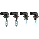 ESUPPORT 9006 HB4 6000K Xenon Gas Halogen Headlight White Light Lamp Bulbs 100W Pack of 4