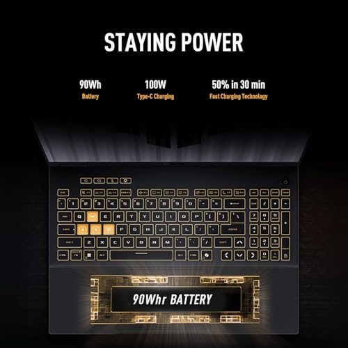 Image of ASUS TUF Gaming F16 Laptop, Intel i7-14650HX(Beat Intel i9-12900H), NVIDIA GeForce RTX 5060, 16 inch FHD+ 165Hz Anti-Glare Screen, WiFi 6E, 32 GB DDR5, 2 TB SSD, Windows 11 Pro, W /Accessories