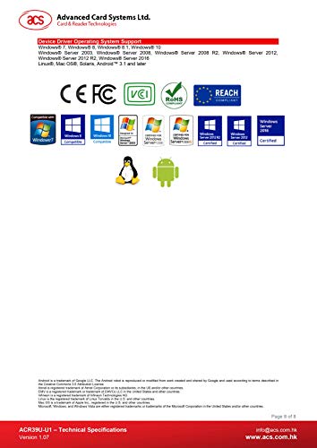 Image of ACR39U-U1 Smart Card Reader