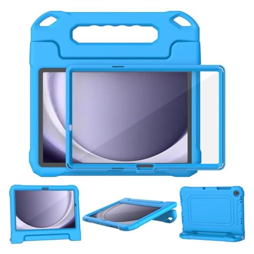 SUPLIK Capa infantil para Samsung Galaxy Tab A9 Plus de 11 polegadas 2023 (SM-X210/X216/X218), Galaxy Tab A9+ 11 polegadas com protetor de tela, capa durável à prova de choque leve com alça para