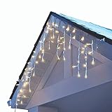 NOMA LED Christmas Icicle String Lights | 70 Mini Warm White Bulbs | Indoor & Outdoor | 6.5 Ft....