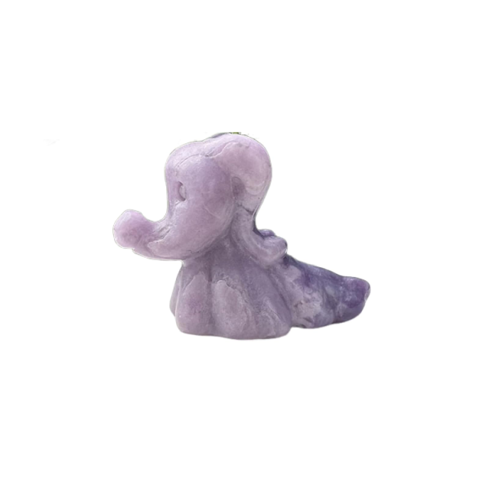 CYLRWSR Crystal Figurines Ghost Dog Statue- Handcrafted Sculpture Decoration Haunting Design Sculpture Ornament,Purple Cloud Mother