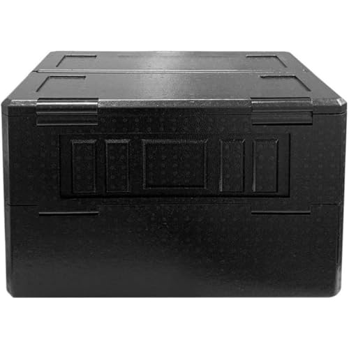 折りたたみケース JQEJDKEクーラーボックス バーベキュー 収納ボックス 冷温庫 ピクニック用 お花見 保冷保温 大容量 40L 62L アウトドア適用 (ブラック,62L)