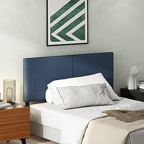 Image of Furinno Roanne Upholstered Headboard, Full, Denim