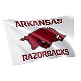 Desert Cactus University of Arkansas UA Flag - 3 x 5 Feet Razorbacks Banner, Indoor/Outdoor Durable Fabric, 100% Polyester Design (Style S)
