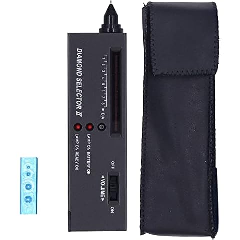 Ulloord [Upgraded] Diamond Tester Pen, High Accuracy Jewelry Diamond Teste Portable Electronic Diamond Tester Tool for Jewelry Jade Ruby Stone Cover