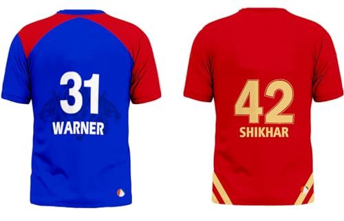 Image of Sports India IPL Cricket Team T Shirt Jersey Combo for (Kid's, Boy's & Mens) L744