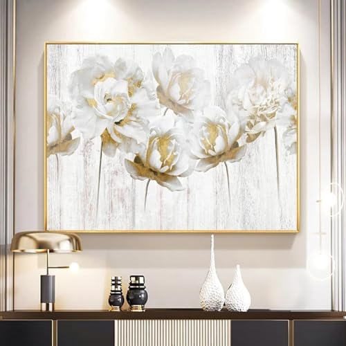 Impression sur toile abstraite feuille d'or décoration murale salon 40x60cm