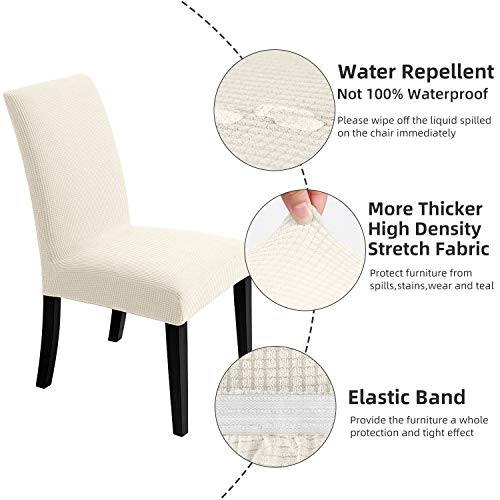 Chair Covers For Dining Room - Stretch Chair Slipcovers For Decorative Seat Protector Armless Removable Washable Elastic Dinner Universal Spandex Solid Chair Slip Covers Set… #TOP1