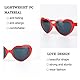 AWAVM 4 Stücke Herz Brille Effekt, 3D Heart Glasses Beugungs Brille Herzförmige Sonnenbrille, Lustige Brillen für Fasching Musikfestivals Party Bar Feuerwerk Musik im Freien Party Bar Nachtclub