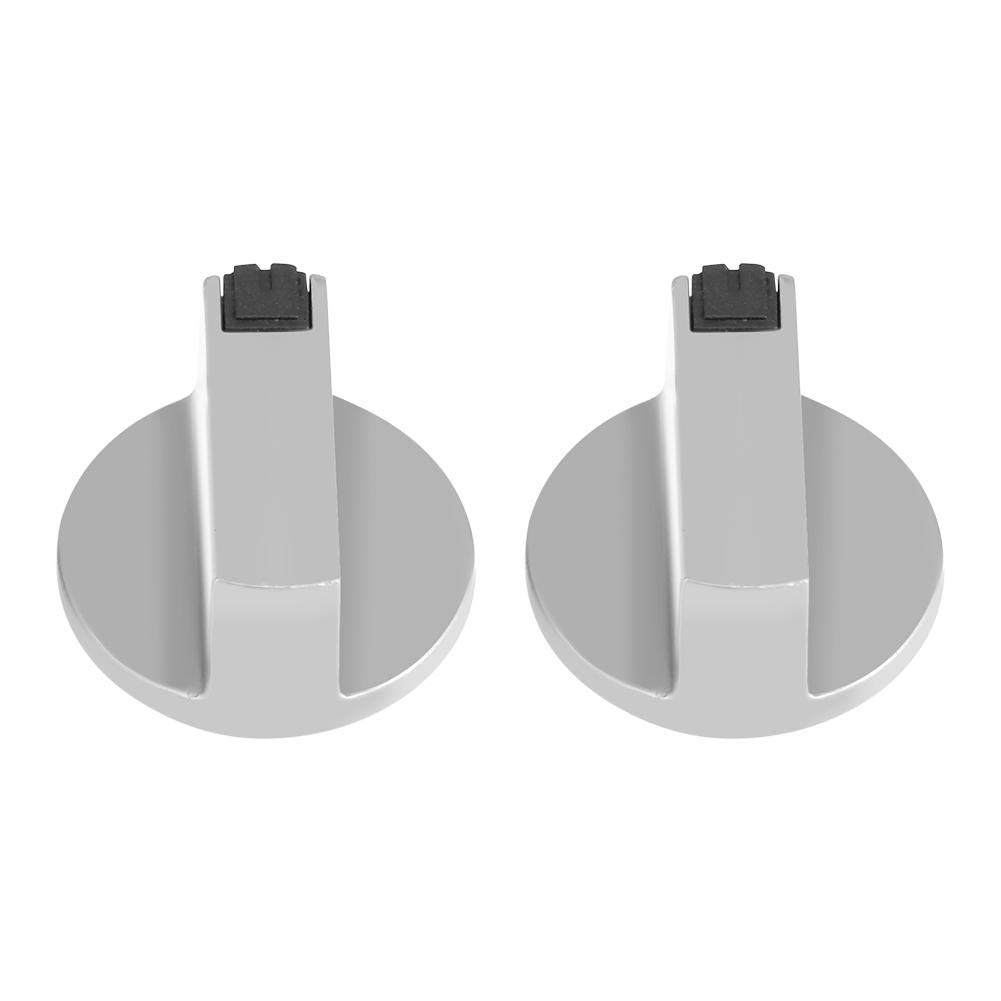 Raguso Gałki kuchenne, 2 szt. 6 mm stop cynku domowa kuchnia kuchenka gazowa gałki piekarnik płyta kuchenna metalowy przełącznik sterowania urządzenie zamienne gałka do kuchenki piekarnika