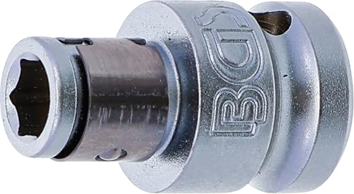 BGS 8225 | Bit-Adapter mit Haltekugel | Innenvierkant 10 mm (3/8) | Innensechskant 6,3 mm (1/4)