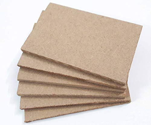 Tia MDF Thick Strong 10 mm Board Sheets (Brown; 6x4 inches) - Pack of 8