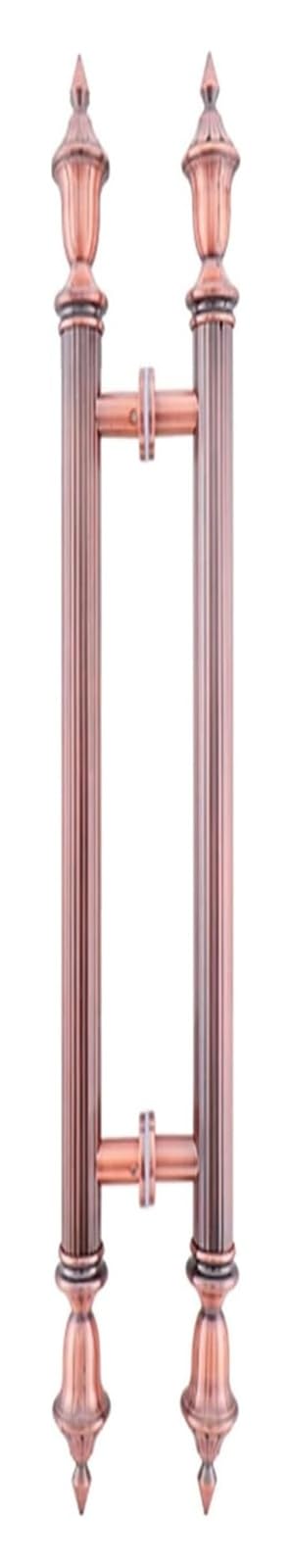 CWCQGH Push Pull Door Handle, Sliding Barn Door Handles, European Style H Shape Door Knob with Screws, for Glass/Shower/Wood Doors,Pink-80cm(32inch)