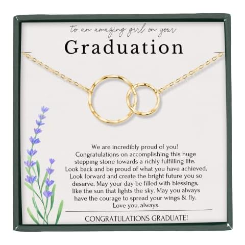 HOPE LOVE SHINE Graduation necklace gift, College graduation gift for her, High school graduation gift for her, Best friend graduation gift Cover