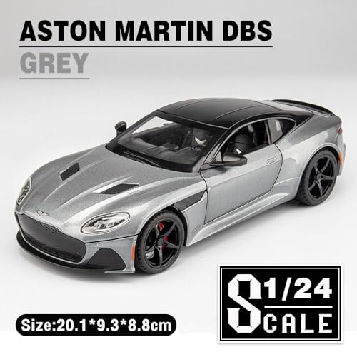 Image of SPITEN Aston Martin 1:24 Diecast Scale Model Alloy Metal Pull Back Toy car for Kids with Openable Doors & Light, Music Toy Vehicle for Kids - Colors as Per Stock
