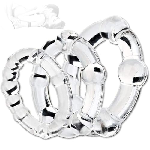Lot de 3 anneaux réutilisables en silicone souple et transparent
