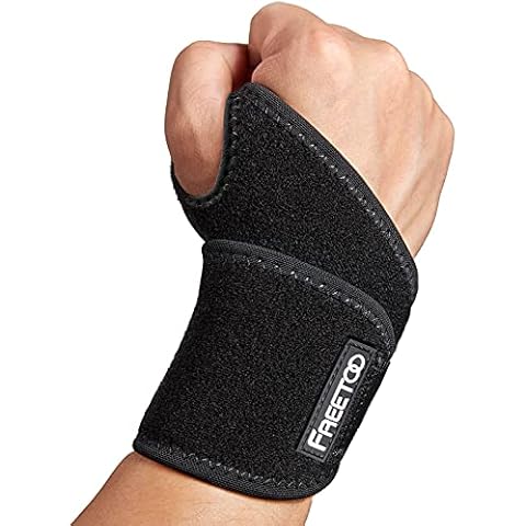 FREETOO Air Mesh Wrist Support for Carpal Tunnel support for pain relief, Compression Wrist Brace Wraps at Work for Women Men,Adjustable Wrist Guard Fit Right Left Hand for Arthritis Tendonitis Cover