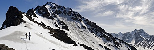 Posterazzi A Backcountry Snowboarder And Skier Hike Up The West Ridge Of Powerline Pass Near...