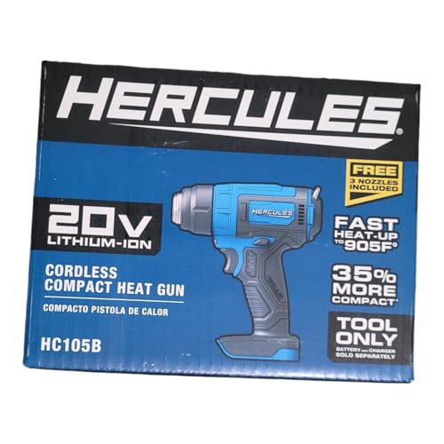 20V Cordless Compact Heat Gun Compatible with Hercules-Tool Only