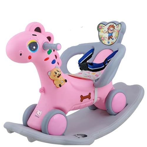 Storio Rio Ride-on 3 in 1 Baby Horse Rider for Kids | Baby Birthday Gift for Baby 1 Year to 5 Year |Horse for Baby, Rocker, Swing - Indoors and Outdoors Toy Suitable for Boys & Girls (Pink) (B0BVZD5RPP) Amazon Price History, Amazon Price Tracker
