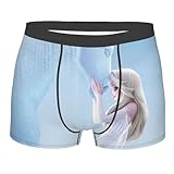 [ZOOKISS] アナと雪の女王1 アニメ ボクサーパンツ メンズ 下着 前閉じ 吸水速乾 ボクサーブリーフ ローライズ 人気 グッズ キャラクター 誕生日 プレゼント 2XL