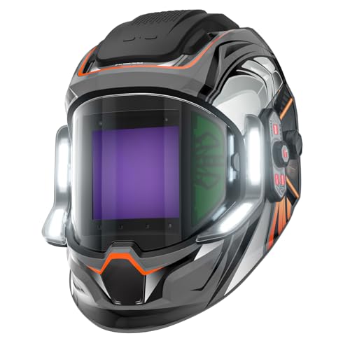 ANDELI Welding Helmet with 4 LED Lights