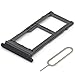 MMOBIEL Vassio Supporto per Carta Dual SIM Compatibile con Samsung Galaxy S8 G950 / S8 Plus G955 (Nero) incl Sim Pin