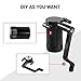 6.4L Billet Oil Catch Can Kit W/ New 5.7 HEMI Z-Bracket Technology Compatible with 2011-2021 Dodge Charger Challenger Chrysler 300 Air Oil Separator,Black